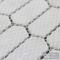 Mini Picket White Glass Mosaic Tile Backsplash